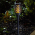 Smart Solar LED Cool Flame Compact Torch Stake Light (4 Pack) Warm White Black Image 3