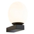 Spa Aglos LED Single Globe Wall Light 3W Cool White Opal Glass and Black Image 2