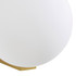 Spa Thiva Single Globe Wall Light Opal Glass and Satin Brass Image 3