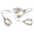 Spa Veria 3 Light Flush Ceiling Light Smoke Glass and Chrome Image 2