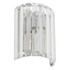 Spa Pegasi Shield Wall Light Crystal Glass and Chrome Main Image