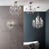 Spa Vela 3 Light Flush Chandelier Crystal Glass and Chrome Image 3