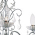 Spa Vela 3 Light Flush Chandelier Crystal Glass and Chrome Image 2