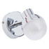 Spa Milan LED Single Wall Spotlight 5W Warm White Opal and Chrome Main Image