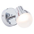 Spa Milan LED Single Wall Spotlight 5W Warm White Opal and Chrome Image 2