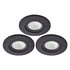 Spa Como LED Tiltable Fire Rated Downlight 5W Dimmable (3 Pack) Cool White Satin Black IP65 Main Image