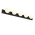 Spa Ara Hollywood Vanity Light Bar with Pull Switch Matt Black Main Image