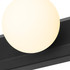 Spa Ara Hollywood Vanity Light Bar with Pull Switch Matt Black 2