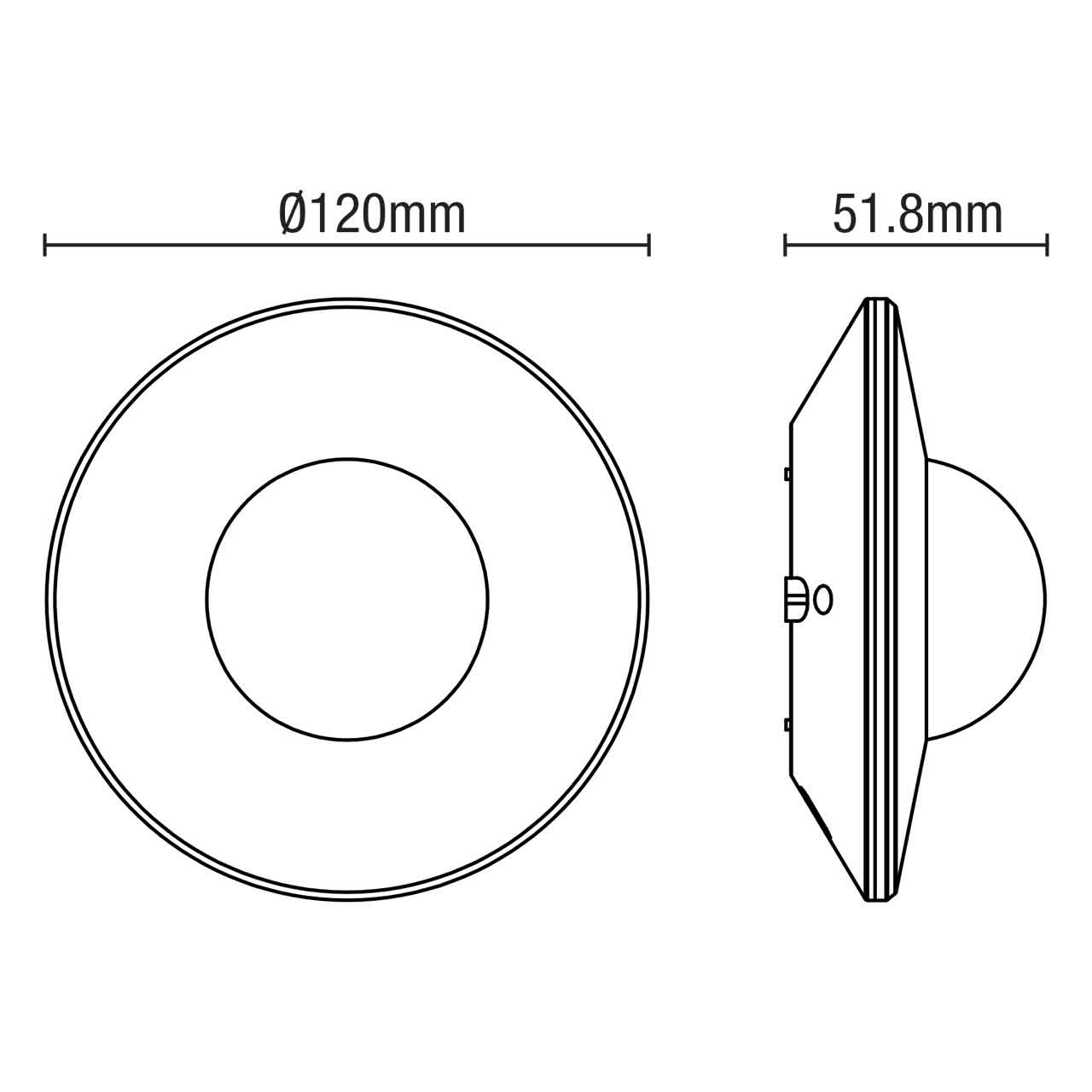 Zink Extended Range PIR Sensor 20m | Light Fittings Direct