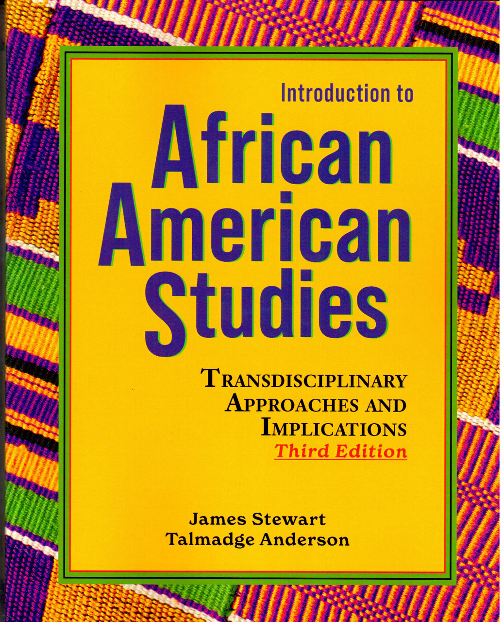 Introduction to African American Studies - T. Anderson and J