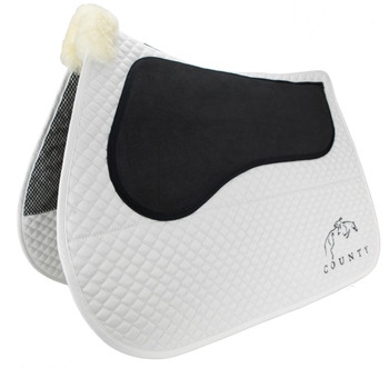 White Dressage - Equest Non-Slip Saddle Pads White Dressage - Equest Non-Slip Saddle Pads
