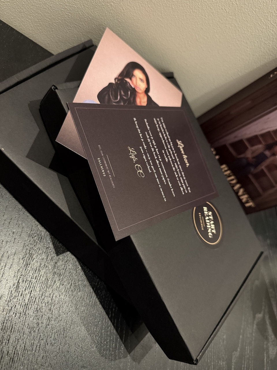 The opened gift box