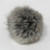 rabbit grey pompom (5cm) / pair