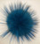 XL raccoon teal pompom (15 cm)