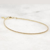 Gold Anklet 14k Gold Filled Beads 2mm or 2.5mm or 3mm