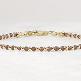 2mm Tiny Scapolite Bracelet – Minimal 14k Gold Filled