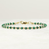 Malachite and Gold Bracelet