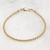 2.5mm gold bead bracelet 14k gold filled