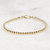 2.5mm gold bead bracelet 14k gold filled