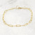 Medium Paper Clip Bracelet 14k Gold Filled