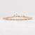 2mm tiny Rhodochrosite Bracelet, Micro Faceted Pink Gemstone, Gold Filled or Silver