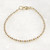 Gold and Silver Bead Bracelet, Mixed Metal Bracelet, Stacking, Gift for Her