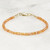 Songea Sapphire Bracelet, 3mm Micro Faceted Rondelle, Handmade Bracelet