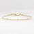 Gold Filled Beaded Bracelet with Sterling Silver Accent Beads, Ultra Skinny