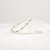 Sterling Silver Bead Bracelet, 14k Gold Accent Beads,  3mm and 5mm