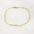 Gold Paper Clip Bracelet, Small Link, Medium Link, 14k Gold Filled, Women, Girlfriend, Mom Gift, Stacking Bracelet