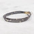 2mm Tiny Hematite Bracelet – Micro Minimalist, 14k Gold Filled