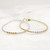 Gold and Silver Bracelet, Mixed Metal Bracelet, 2.5mm and 3.5mm Beads, Womens 50th Birthday Gift