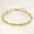 Gold Bead Bracelet, 14k Gold Filled, 2.5mm 3.5mm 4.5mm Beads, Everyday Bracelet