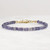 3–3.5mm Iolite Bracelet, Faceted Rondelle, 14k Gold Filled