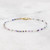 Multi Gemstone Bead Bracelet for Women, Tiny Faceted Beads, Small or Large Wrist, Christmas Gift