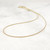 14k Gold Filled Bead Necklace: Minimalist Tiny Bead 2.0mm