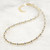 Mix Metal Necklace, 2.5mm Gold Filled Beads, 4.5mm Sterling Silver Beads