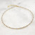 Mix Metal Necklace, 2.5mm Gold Filled Beads, 4.5mm Sterling Silver Beads