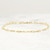 Gold Paper Clip Anklet, 14k Gold Filled, Small Link Dainty Anklet Birthday Gift for Her Mom Wife Friend Adjustable