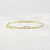 Gold Paper Clip Bracelet, Women's Stacking Bracelet, Dainty Delicate Layering Jewelry