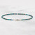 2mm Tiny Chrysocolla Bracelet – Micro Gemstone, 14k Gold Filled