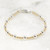 14k Gold Filled and Sterling Silver Bead Bracelet, 3mm and 5mm