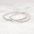 Sterling Silver Bead Bracelet, 4mm or 5mm