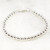 Sterling Silver Bead Bracelet, 4mm or 5mm