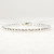 Sterling Silver Bead Bracelet, 4mm or 5mm