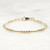 Gold Filled Bead Bracelet, 2.5mm, 1.5mm, Petite Everyday Bracelet