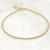 Gold Anklet 14k Gold Filled Beads 2mm or 2.5mm or 3mm