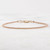 14k Rose Gold Filled Beaded Bracelet, Delicate Stacking