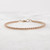 14k Rose Gold Filled Beaded Bracelet, Delicate Stacking