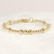 14k Gold Filled Bead Bracelet, 2.5mm 4.5mm Beads, Everyday Bracelet, Mom Wife Gift, Anniversary Birthday Gift, Ladies Luxury Womens Gift